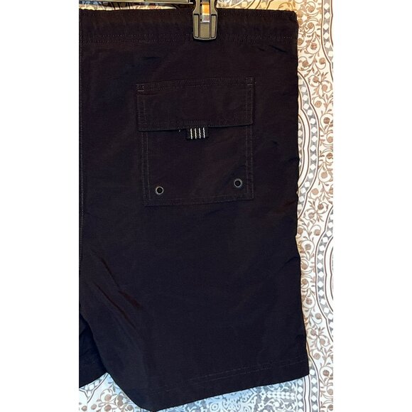 Lands End Mens Swim Trunks Size M Black - Picture 7 of 11
